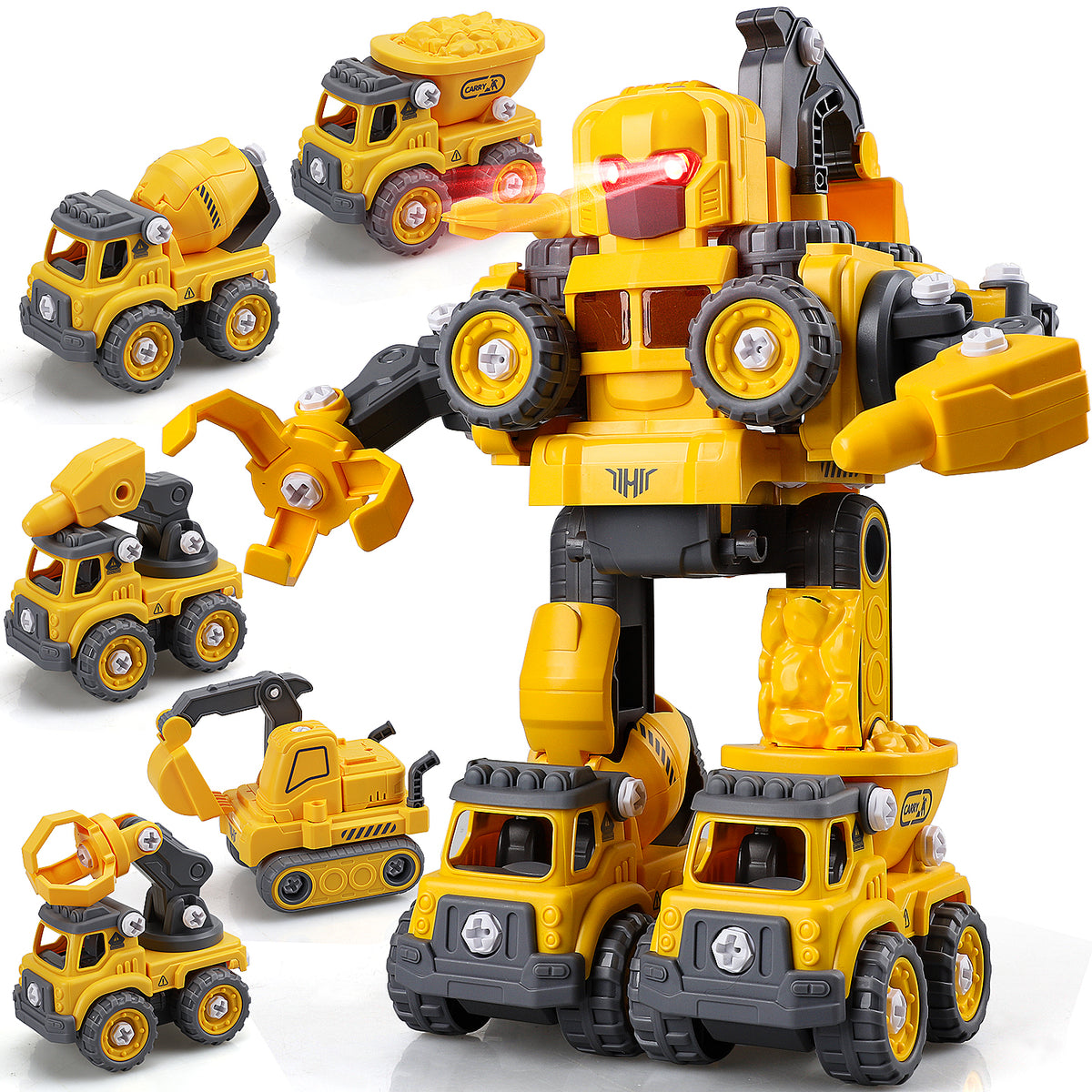 5in1 Construction Take Apart Robot Toys for Kids - Main Image