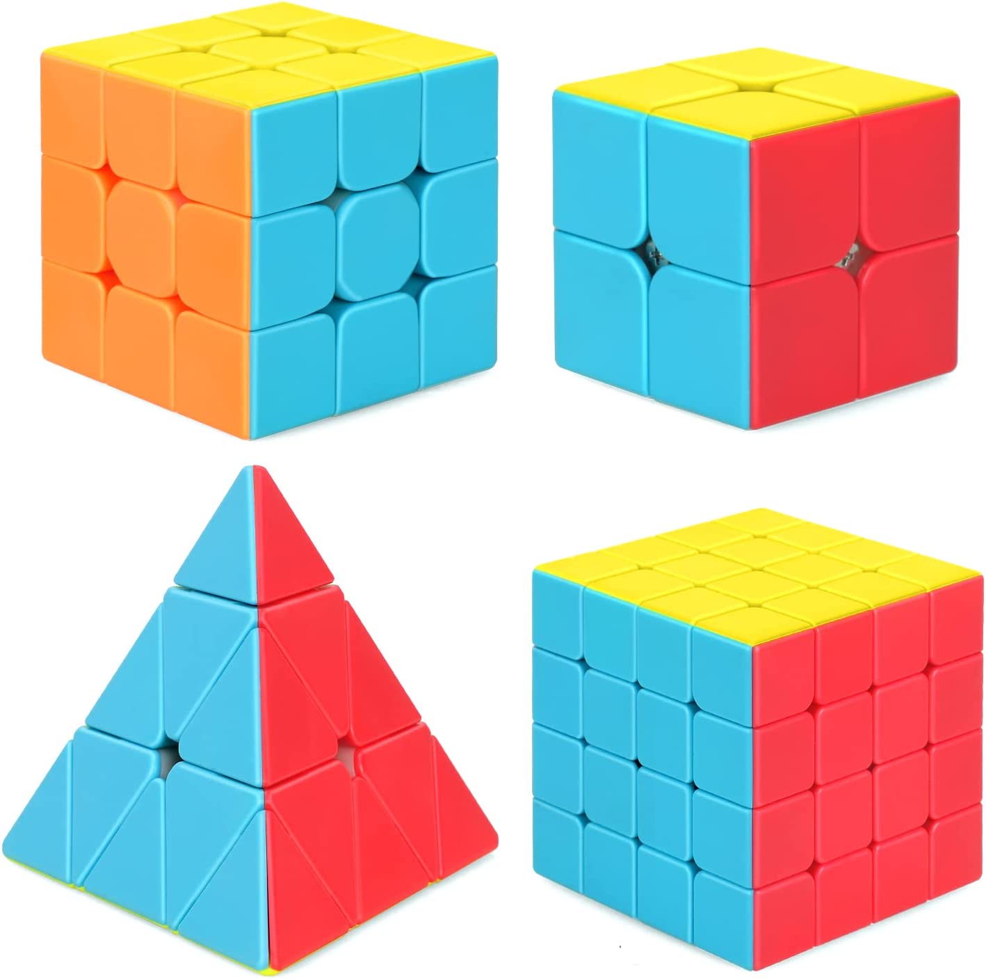 Color Square Speed Cube Speed Cube Set 4 Pack