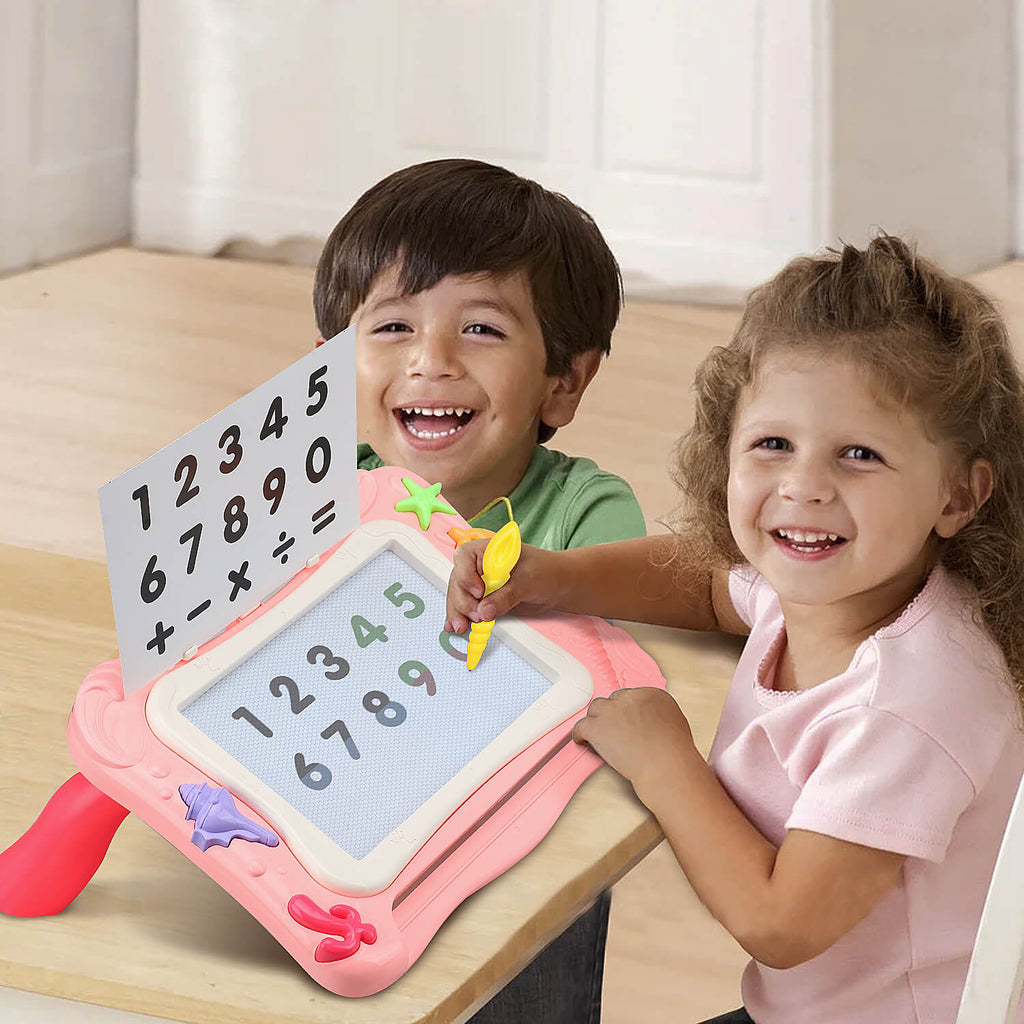 2 in 1 Block Activity Table & Magnetic Drawing Boards