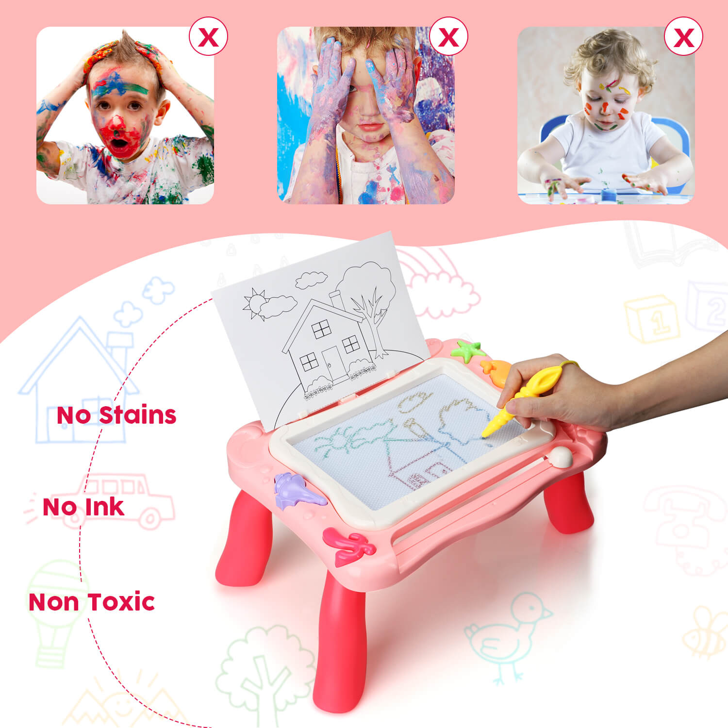 Buy Mini Magnetic Drawing and Doodle Board (Pack of 12) at S&S