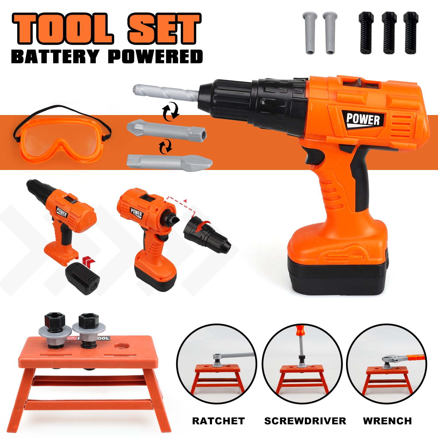 Black and Decker Toy Drill Set