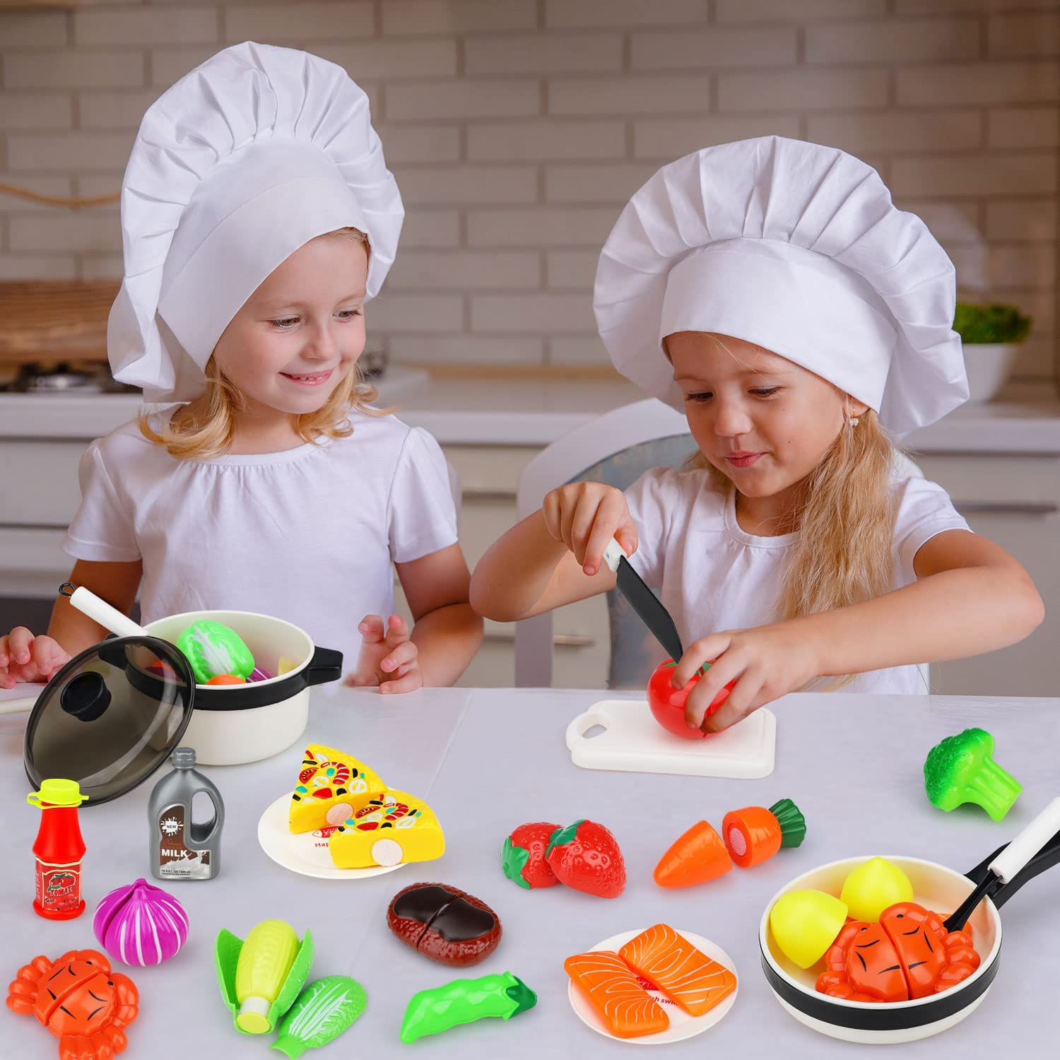  STEAM Life Play Kitchen Accessories Toy Play Food 3 4