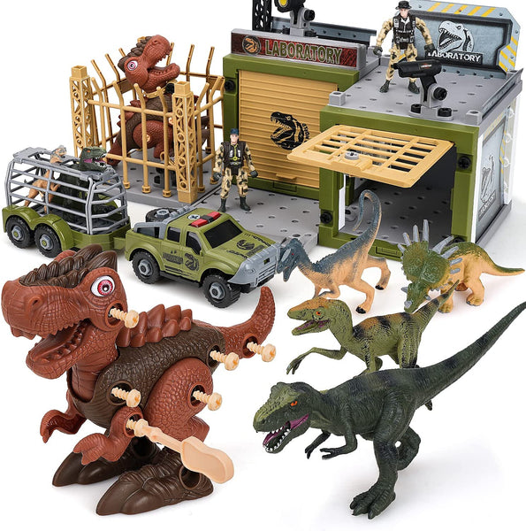 OZMI Take Apart Dinosaur Toys, Dinosaur Toys for Kids 3-5， 4 5 6 7 8 9 Year Old Boys Toys, Learning Educational Building Dinosaur Toys with Electric NETNEW Take Apart Dinosaur Toys, Electric Drill, STEM Engineering