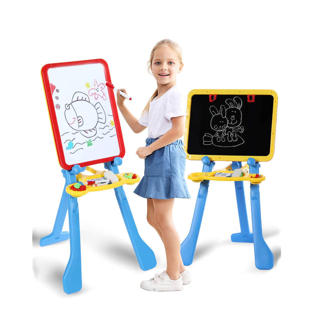 2 in 1 Block Activity Table & Magnetic Drawing Boards