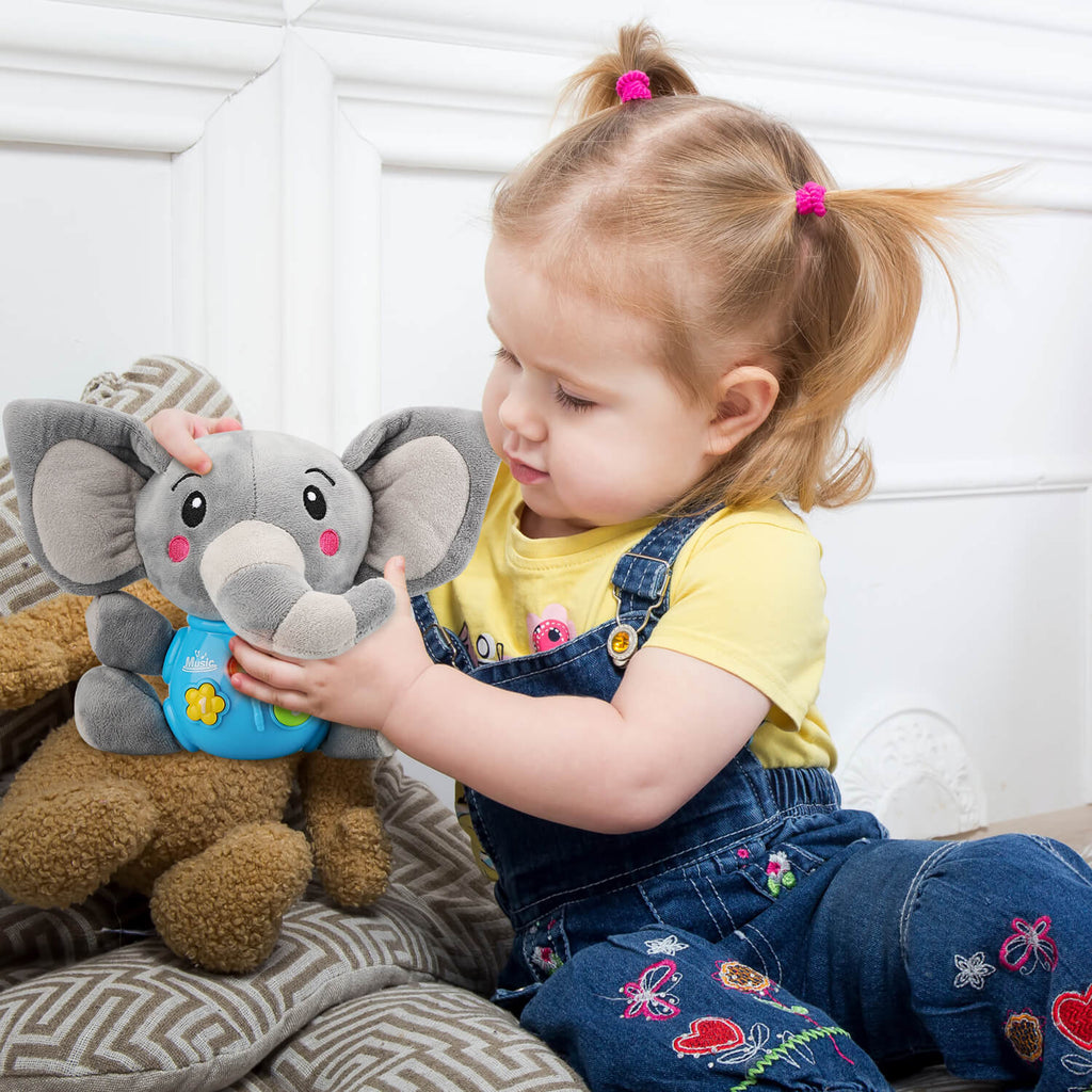 Plush Elephant Toddler Toys - Baby Musical Toy