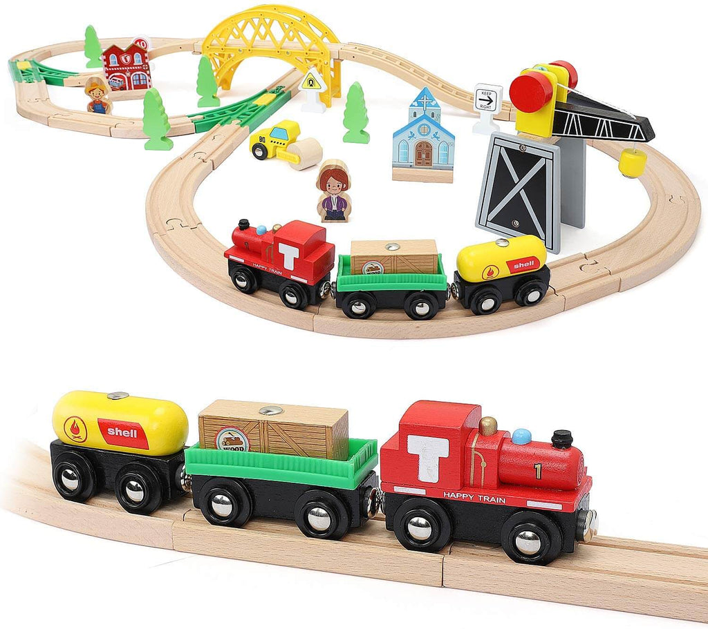Wooden Track & Train Pack