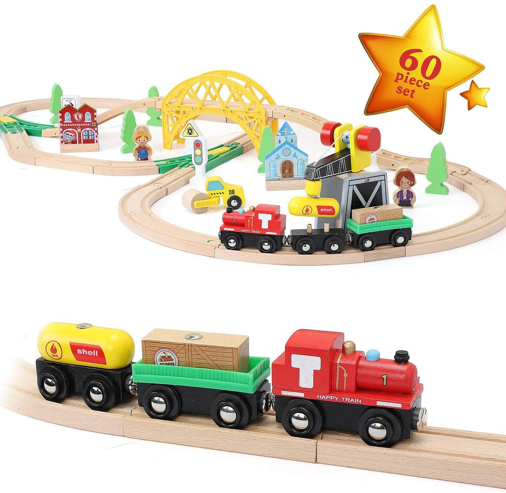 Wooden Track & Train Pack