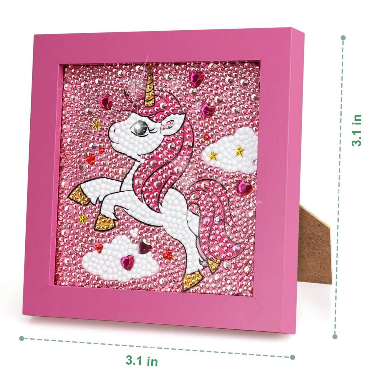 TOY Life 5D Diamond Painting Kits for Kids with Wooden Frame - Diamond Arts  and Crafts for Kids Ages 6-8-10-12 Gem Art Painting Kit Girls Unicorn Crafts  - Unicorn Diamond Painting Kits