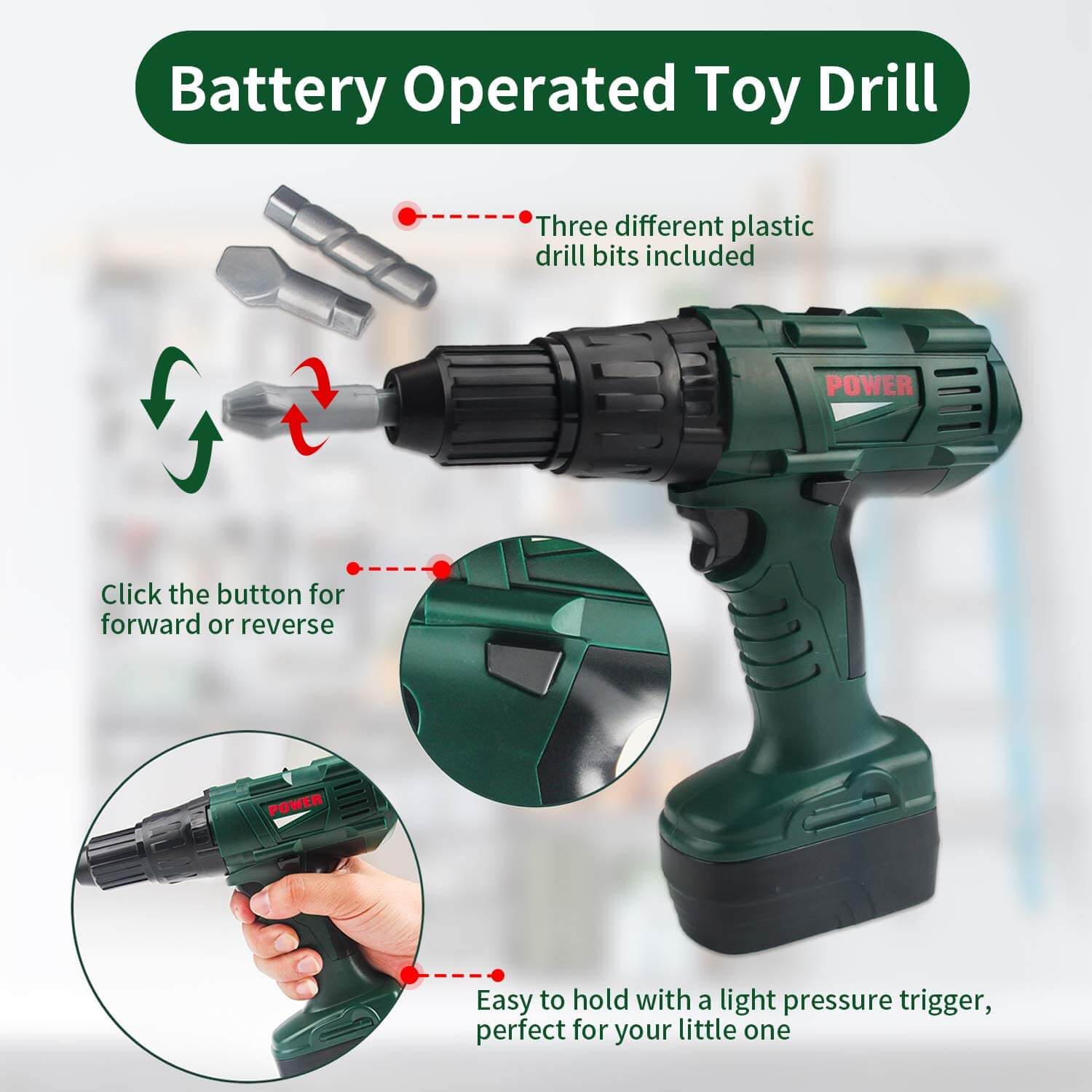 Battery Powered Toy Drill