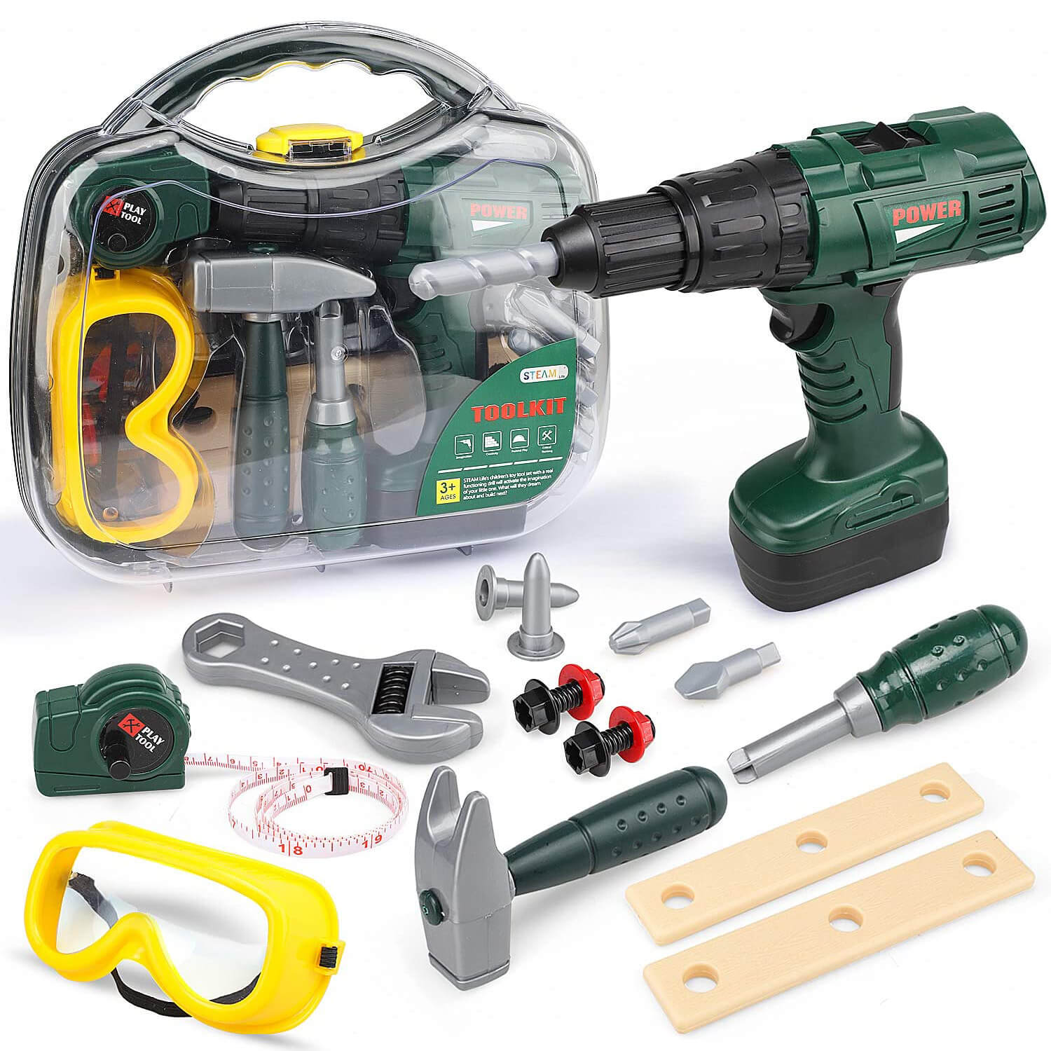 Kids Tool Set with Power Toy Drill