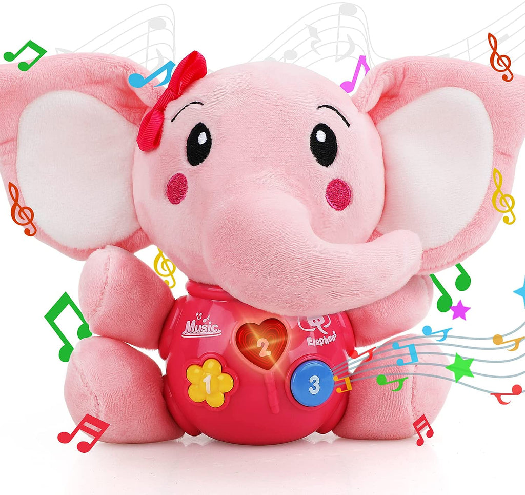 Plush Elephant Toddler Toys - Baby Musical Toy