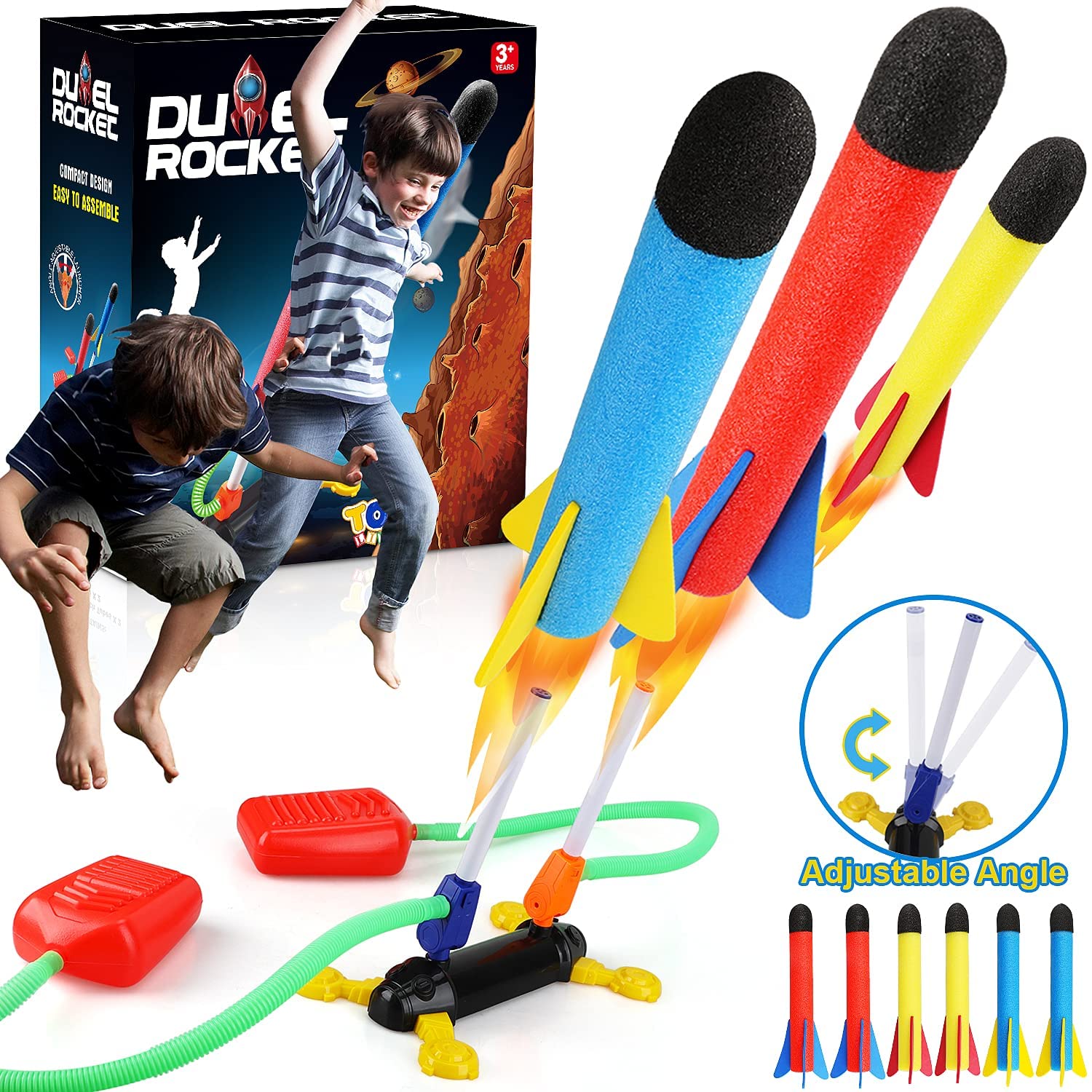 REFUN Rocket Launcher for Kids with 6 Foam Rockets - Guadeloupe REFUN Rocket Launcher for Kids with 6 Foam Rockets - Guadeloupe